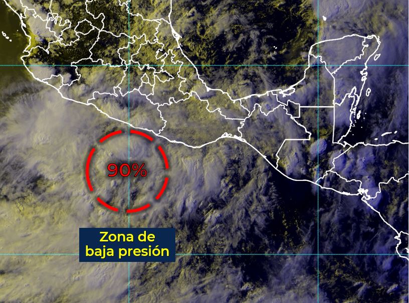 Zona de baja presión podría convertirse en ciclón tropical; generaría lluvias fuertes en Colima: SMN