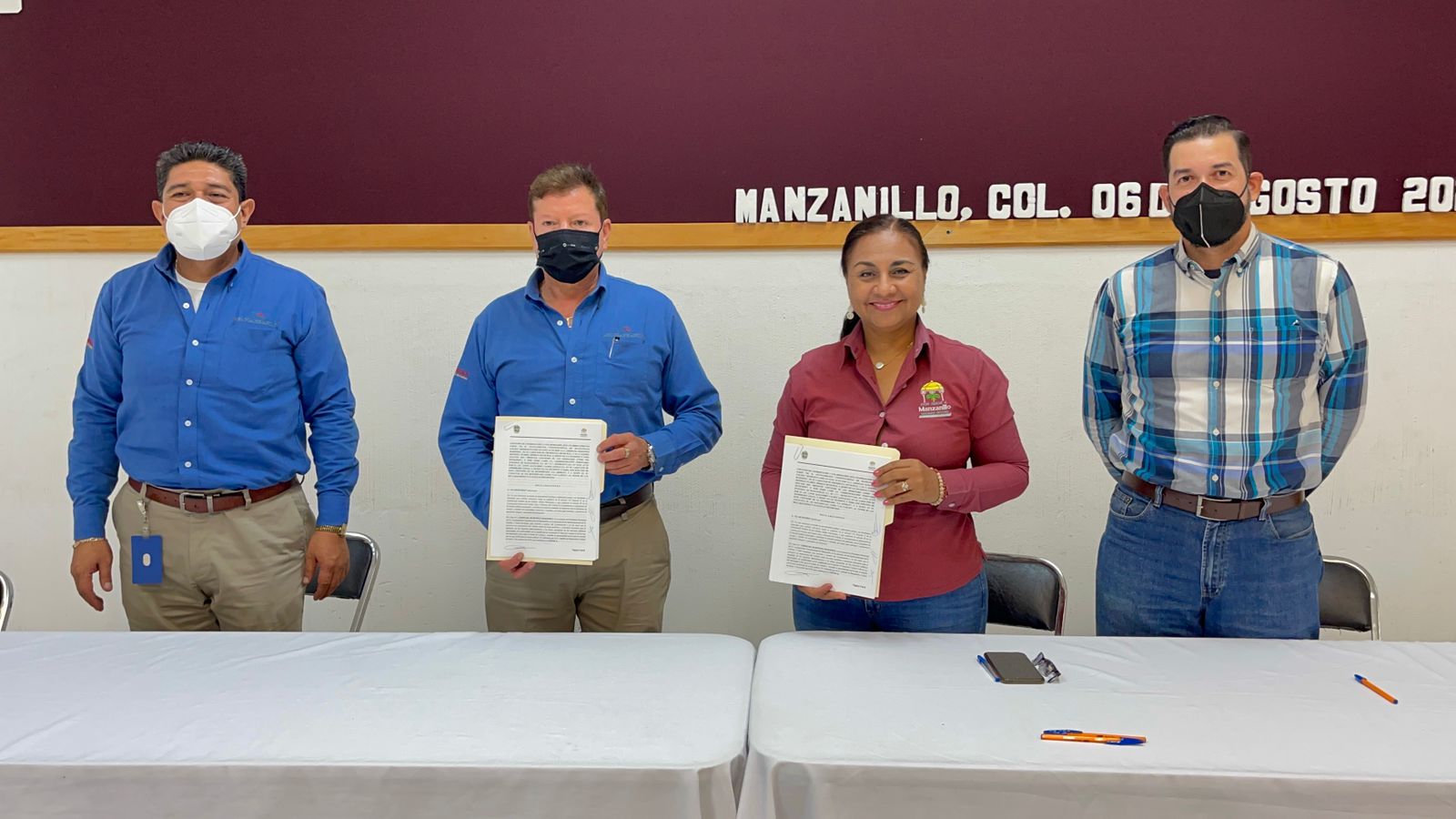 Firman convenios para la realización de importantes obras viales Ayuntamiento de Manzanillo y API