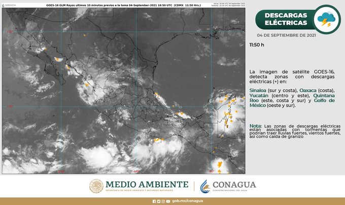 Fuertes lluvias afectarán al menos 14 entidades del país