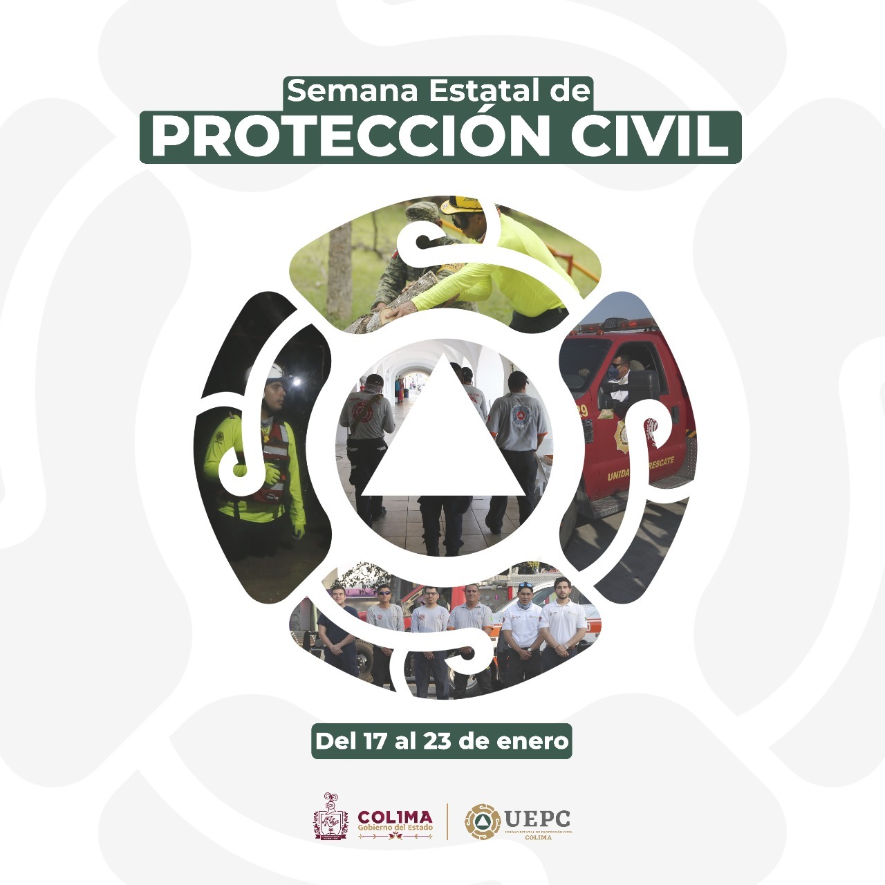 Del 17 al 23 de enero se realizará la Semana Estatal de Protección Civil