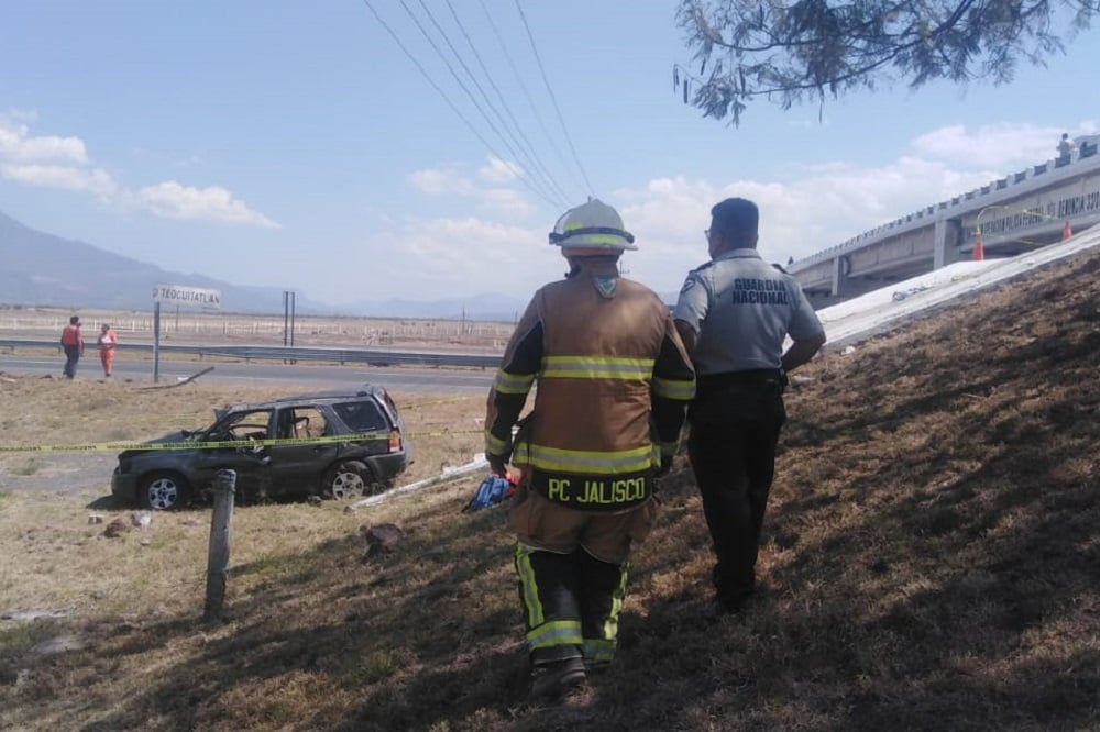 Dos fallecidos y dos lesionados deja accidente en la autopista Colima-Guadalajara