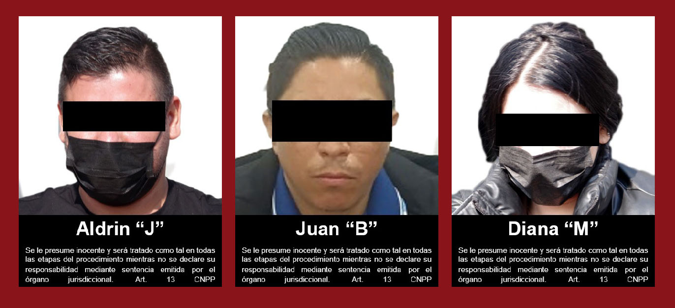 La FGR emite comunicado oficial sobre la detención de tres personas en Zapopan, Jalisco vinculadas al crimen organizado