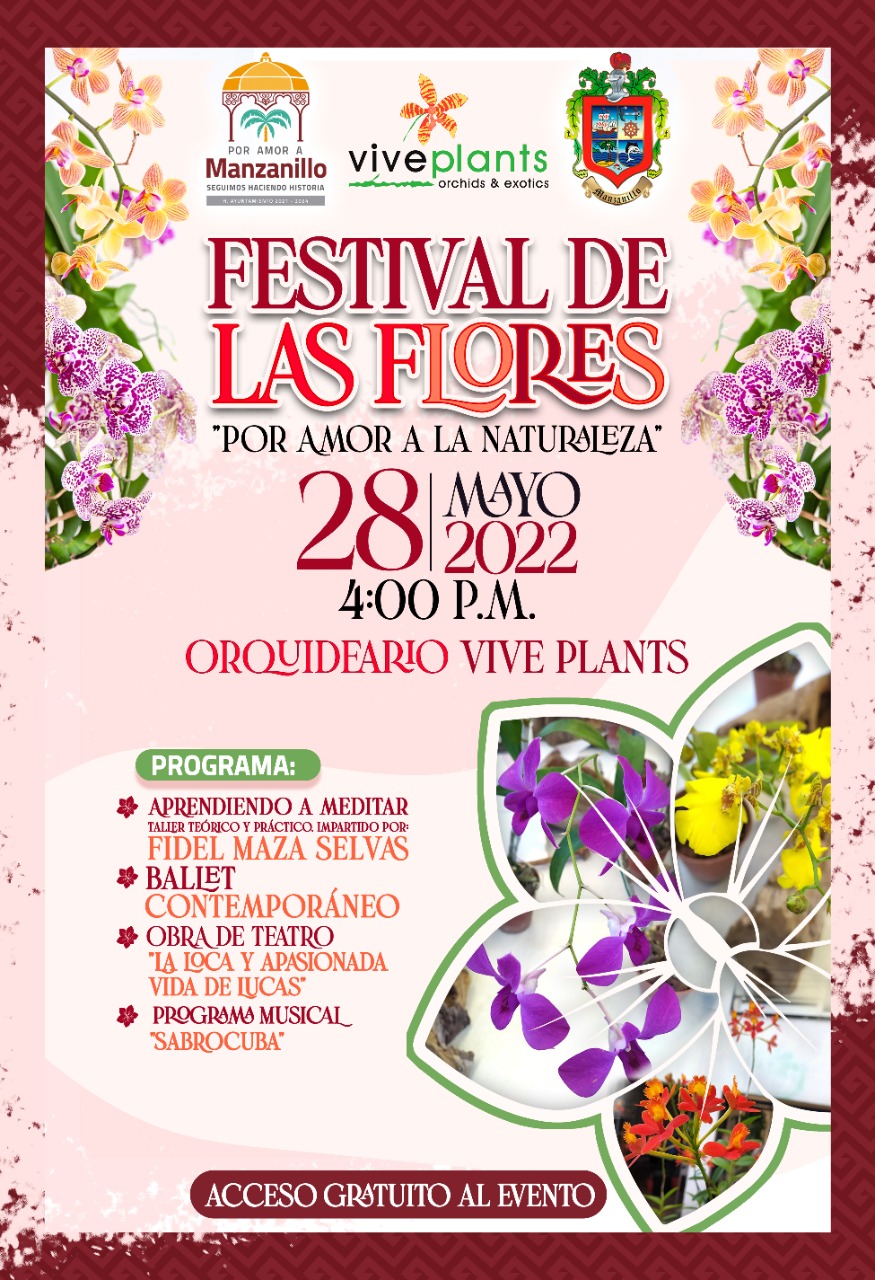 El sábado, Ayuntamiento de Manzanillo llevará a cabo el Festival de las Flores en “La Central”