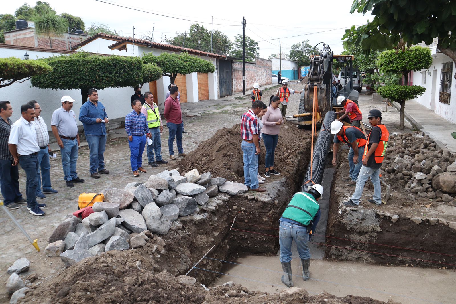 Arranca construcción de colector pluvial en Cuauhtémoc