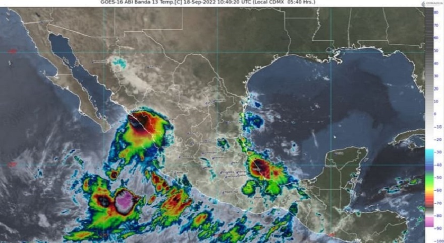 Protección Civil alerta: Tormenta Tropical Madeline originará lluvias torrenciales en Colima, Jalisco y Michoacán, hoy domingo