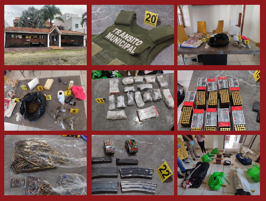 En Colima, Fiscalía asegura drogas, 19 armas de fuego y más de 10,500 cartuchos de diversos calibres