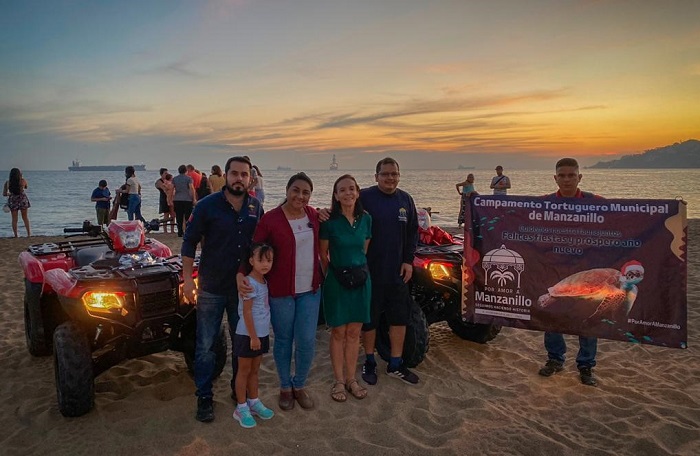 Griselda Martínez entrega cuatrimotos al Tortugario municipal para seguir preservando esa especie