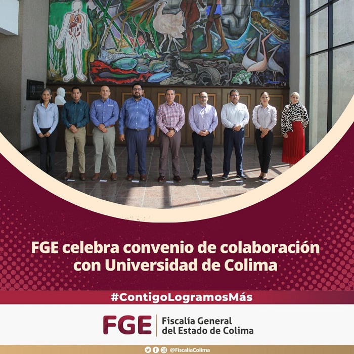 FGE celebra convenio de colaboración con Universidad de Colima