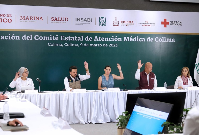 Autoridades federales y gobierno de Colima instalan Comité Estatal de Atención Médica, primero en su tipo en el país