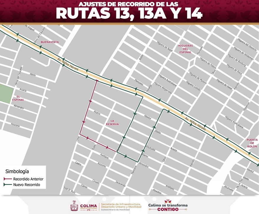 Rutas 13, 13-A y 14 modifican su trazo, por actos de vandalismo