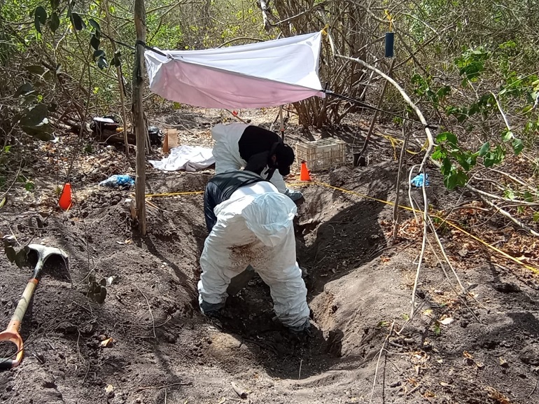 Durante el 2023 en Colima se han localizado 76 fosas clandestinas con 113 cuerpos y restos humanos, en Colima