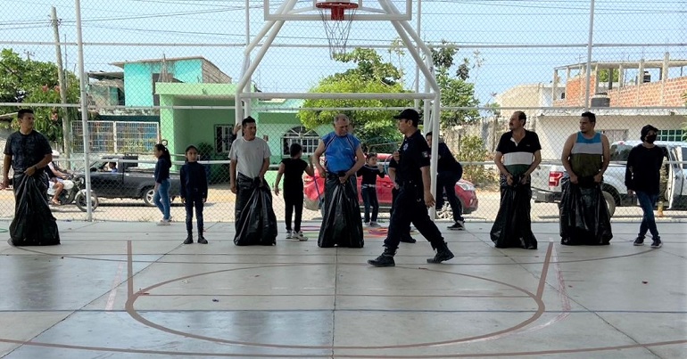 Gran festejo del Día del Padre organiza Prevención Social del Delito y la Patrulla Juvenil “Caimanes”