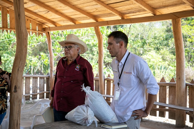 Por gestión de Griselda Martínez se sembrarán 40 mil plantas de café “Oro Azteca”, en La Rosa