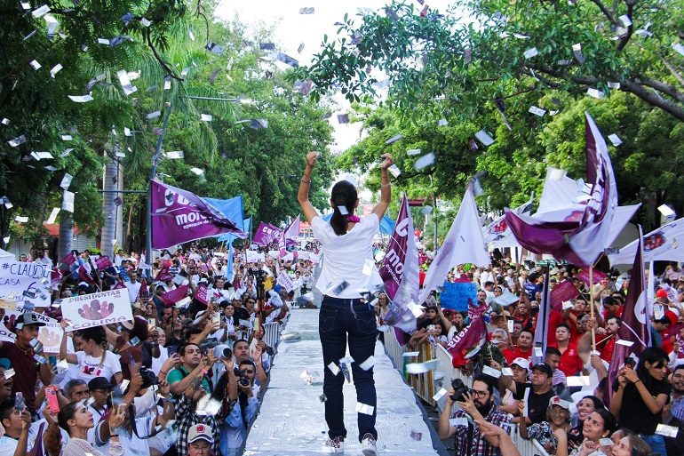 ’’El camino de México hoy es la Cuarta Transformación’’: Desde Colima, Claudia Sheinbaum va por la defensa de la 4T