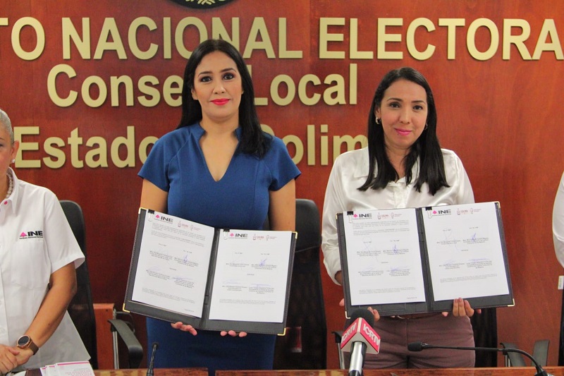 ICM refrenda compromiso para prevenir la violencia política contra mujeres y firma convenio con el INE