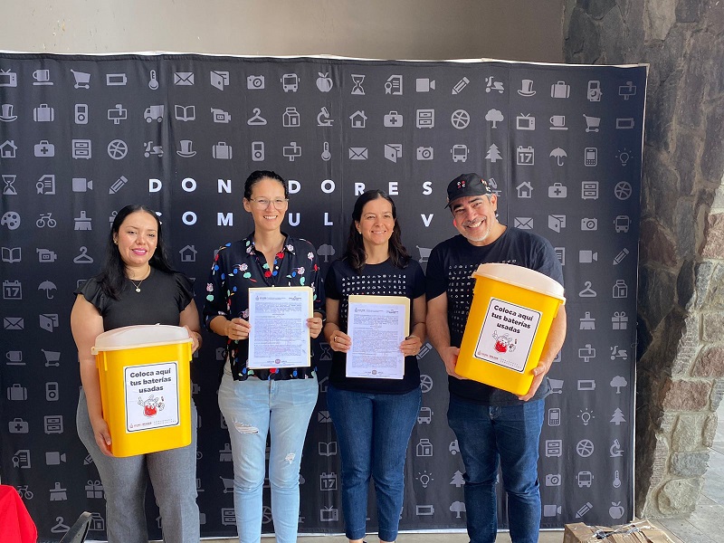 Imades, Univa, Bodesa y Donadores Compulsivos instalan centros de acopio de pilas