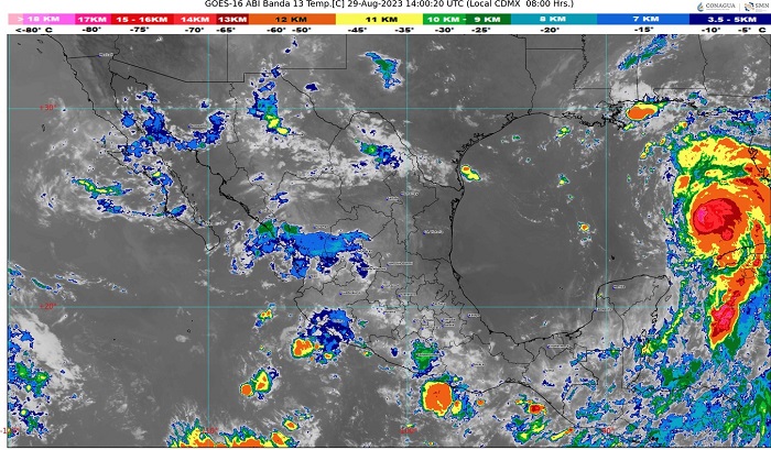 Hoy, probables lluvias fuertes en algunos municipios de Colima