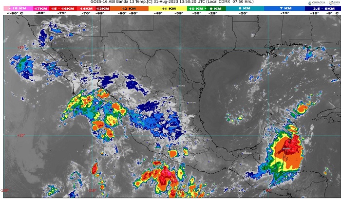 SMN prevé lluvias puntuales fuertes hoy en algunos municipios de Colima