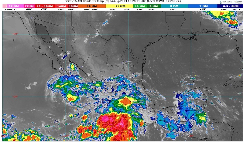 SMN: hay probabilidad de desarrollo ciclónico en costas de Colima y Jalisco