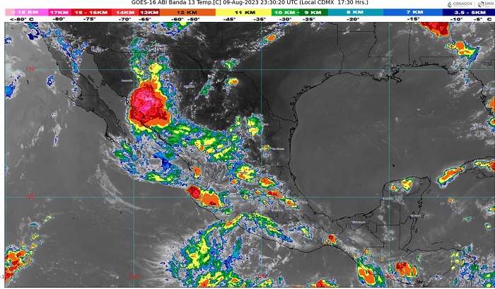 SMN mantiene pronóstico de lluvias fuertes para Colima en las próximas horas