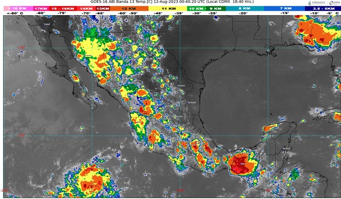 Continúa la probabilidad de lluvias fuertes en algunos municipios de Colima