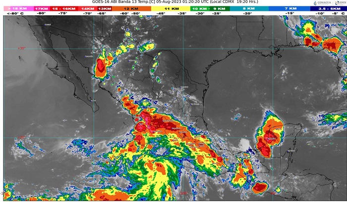 Lluvias puntuales intensas en Colima en las próximas horas, alerta SMN