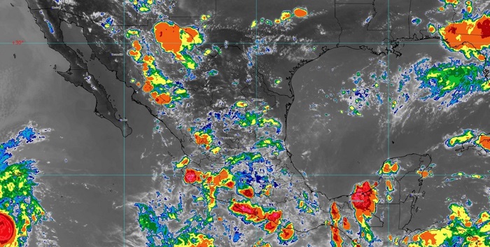 Canal de baja presión podría ocasionar lluvias fuertes en algunos municipios de Colima