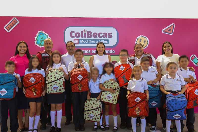 Gobernadora inicia entrega de ColiBecas-Mochilas y Útiles a más de 80 mil estudiantes de preescolar y primaria
