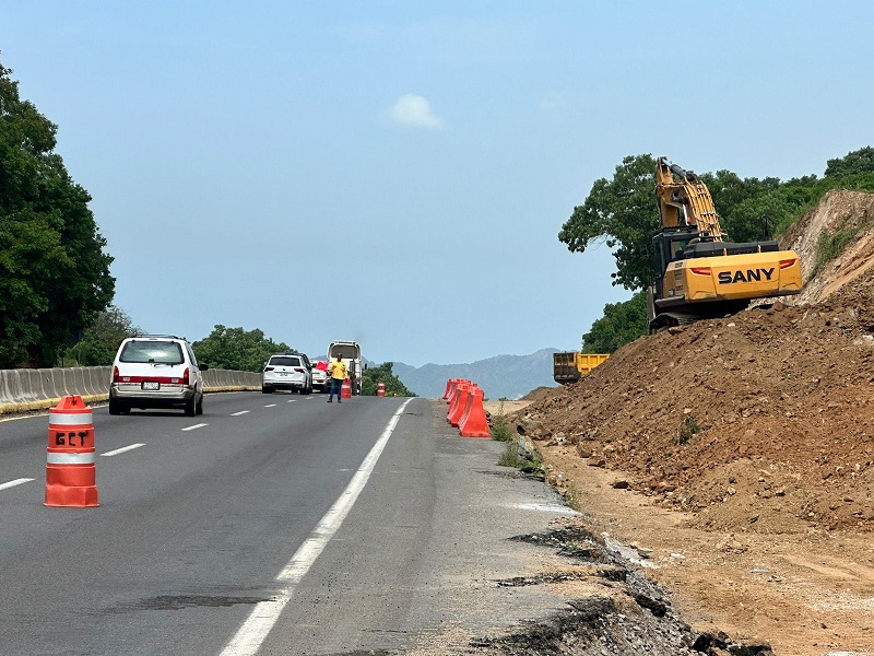 Por obras de mejora, reducirán carriles en 800 metros de autopista Armería-Manzanillo a partir del viernes