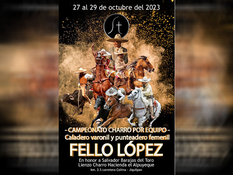 Lanzan Convocatoria para Campeonato «Fello López Salazar» de Charrería por Equipos