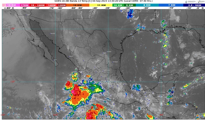 Alerta SMN: hay probabilidad de desarrollo ciclónico al sur de las costas de Colima y Jalisco