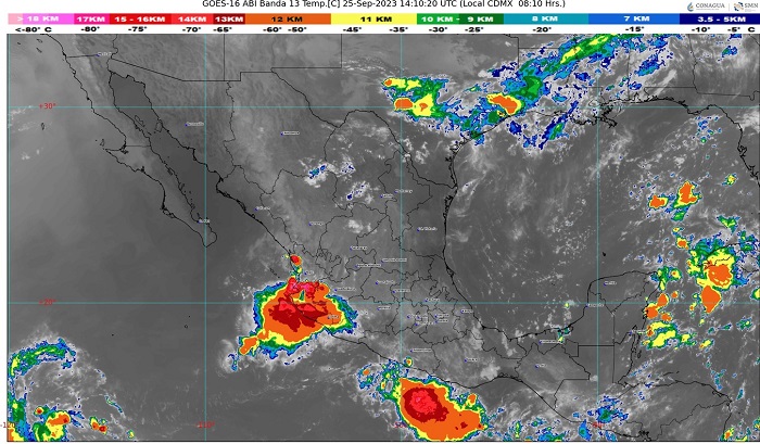 Continúa la probabilidad de lluvias hoy en algunos municipios de Colima