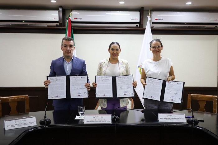 Gobierno Colima firmó convenio con Contecon para conservación y protección de Laguna de Cuyutlán