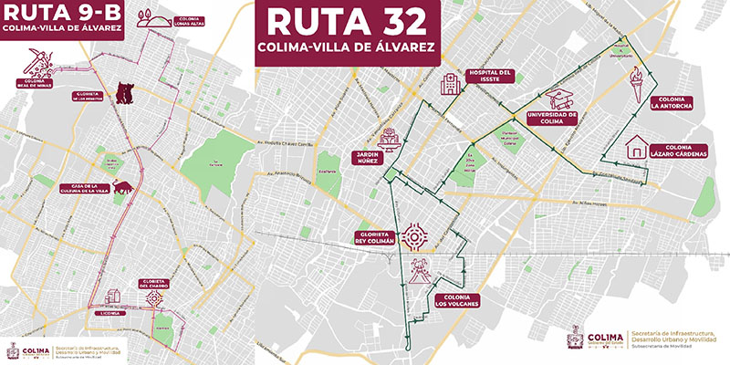 Movilidad Colima activa nuevas rutas de transporte colectivo, desde el 2 de octubre