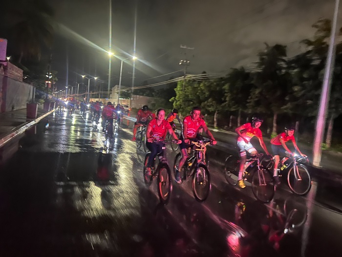 Un éxito, la rodada nocturna organizada por el Ayuntamiento de Manzanillo