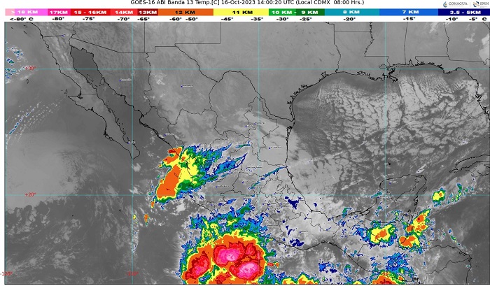 SMN prevé lluvias fuertes en algunas zonas del estado de Colima; PC sigue en alerta