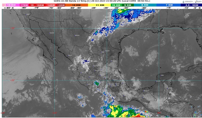 SMN pronostica intervalos de chubascos en Colima y otros estados; UEPC vigila baja presión en el Pacífico