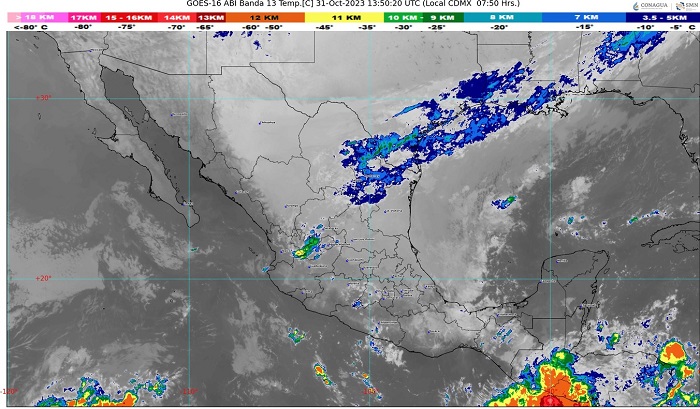 SMN prevé intervalos de chubascos en algunas zonas de Colima y temperaturas de hasta 35⁰C