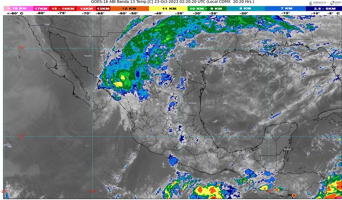 Canales de baja presión podrían originar lluvias aisladas en algunas zonas de Colima