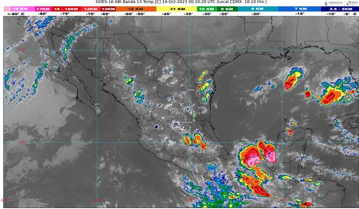 SMN: probables chubascos y lluvias fuertes en algunas zonas de Colima