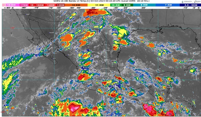 UEPC Colima alerta porque SMN prevé lluvias fuertes durante las próximas horas
