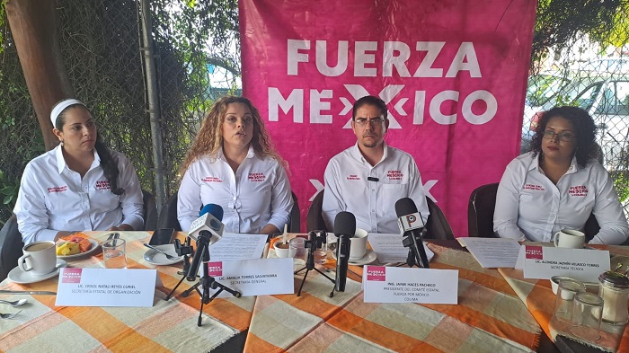 Aseguran líderes de Fuerza por México de Colima que no son un partido satélite y que irán solos en el próximo proceso electoral