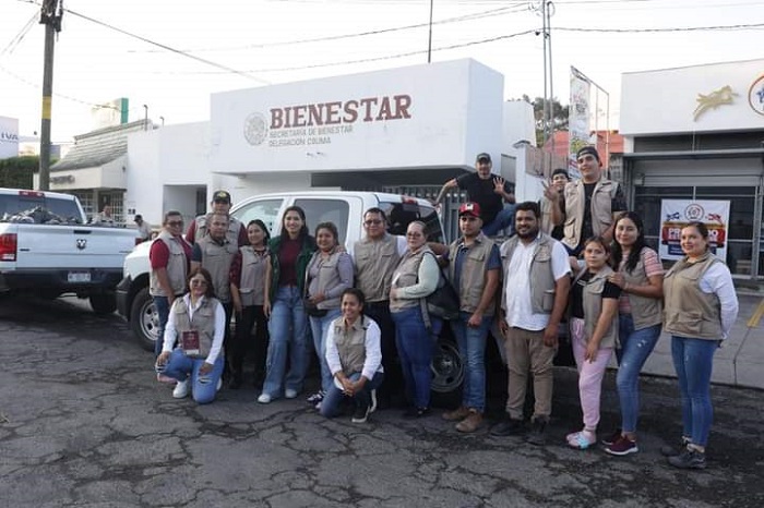Viridiana Valencia acompañó la salida de brigadas de Bienestar Colima que van a apoyar a Acapulco