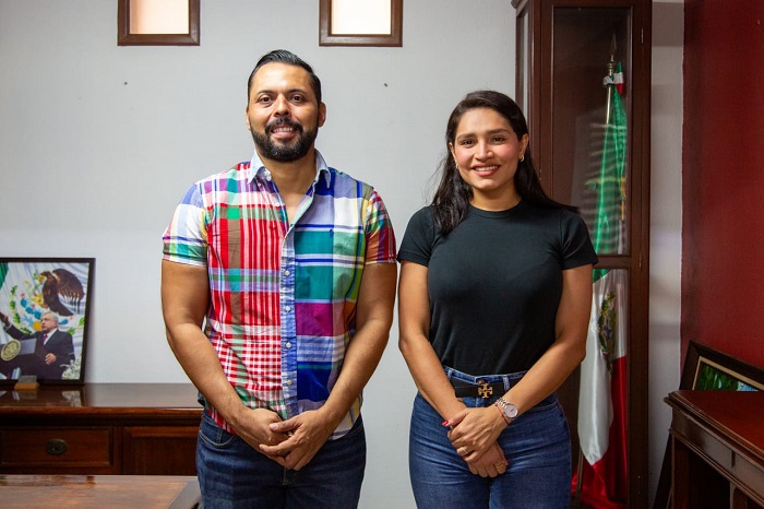 Viridiana Valencia desea éxito a Juan Pablo Angulo como coordinador estatal de Sembrando Vida