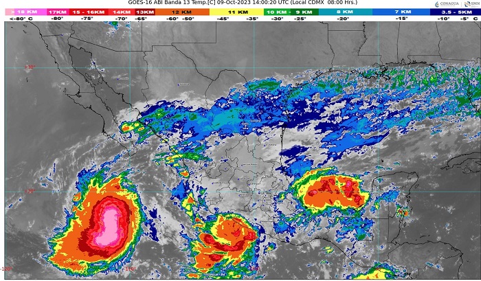 ‘Max’ evolucionó a tormenta tropical, ocasionará lluvias intensas en algunas zonas de Colima