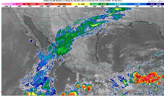 SMN prevé lluvias aisladas en el occidente de México, incluido Colima