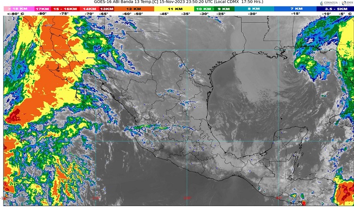 Ingreso de humedad del Océano Pacífico podría ocasionar lluvias aisladas en zonas de Colima