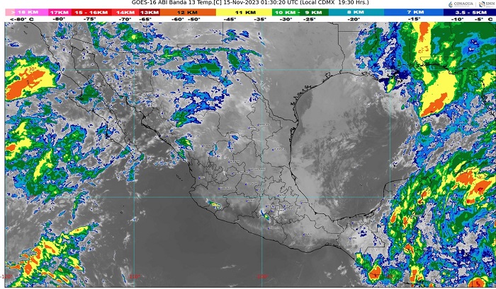 SMN prevé lluvias aisladas en algunos municipios colimenses