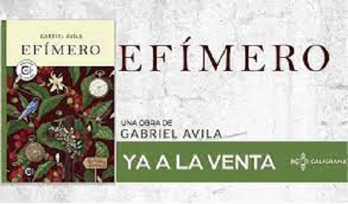 La novela Efímero, del colimense Gabriel Ávila a la venta en físico