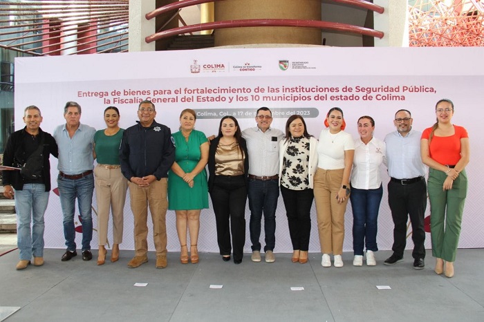 Gobierno de Colima entrega vehículos y equipamiento por más de 42 mpd a instituciones de Seguridad, Fiscalía y municipios